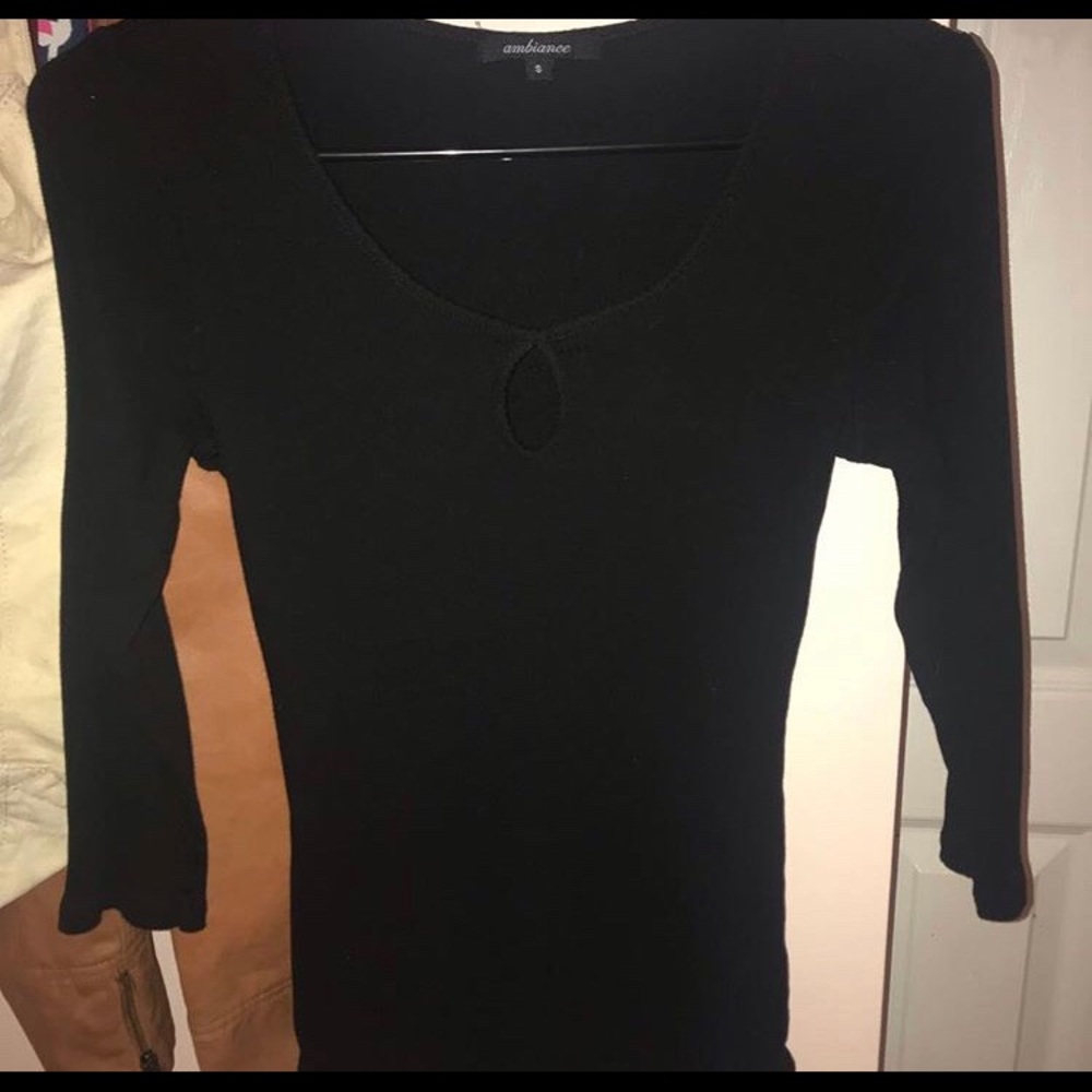 half sleeve, black cute shirt